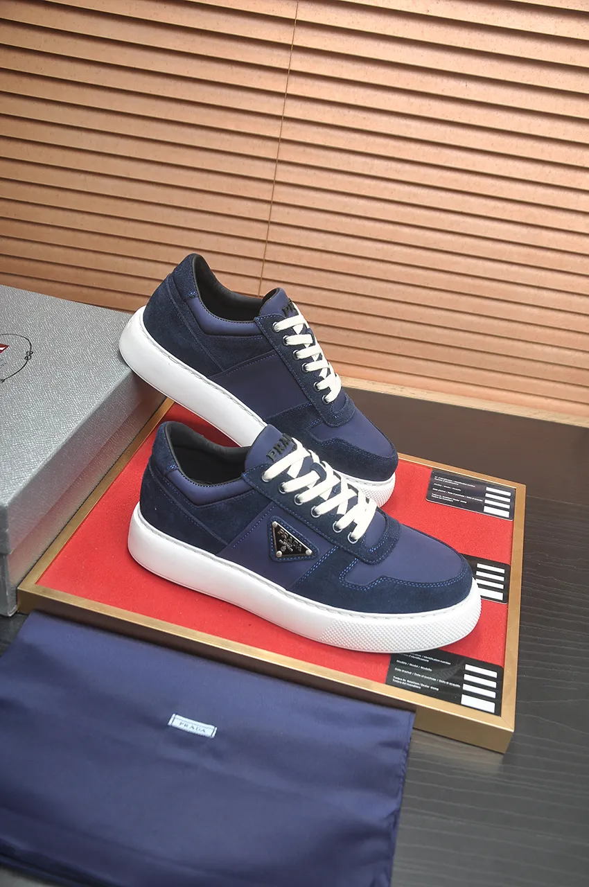 Men's shoes 💰580💶【PRADA】Top original, new season, high quality original goods, top imported calfskin with original imported glue, imported cowhide inside with original cowhide feet, original outsole! Quality guaranteed! Code 38-45 (45 customized)